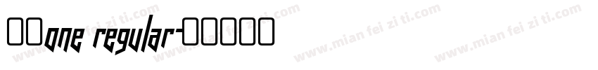 可濑one regular字体转换